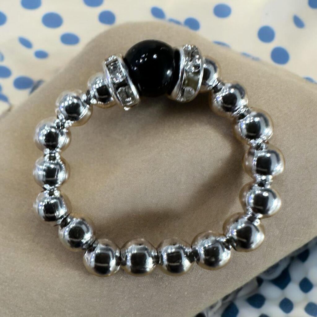 Obsidian Orbit Ring