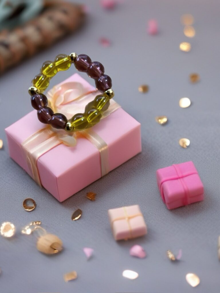 Amber Moss Ring