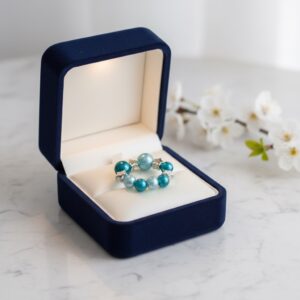 Aqua Charm Ring
