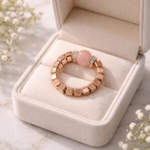 Rosé Charm Ring