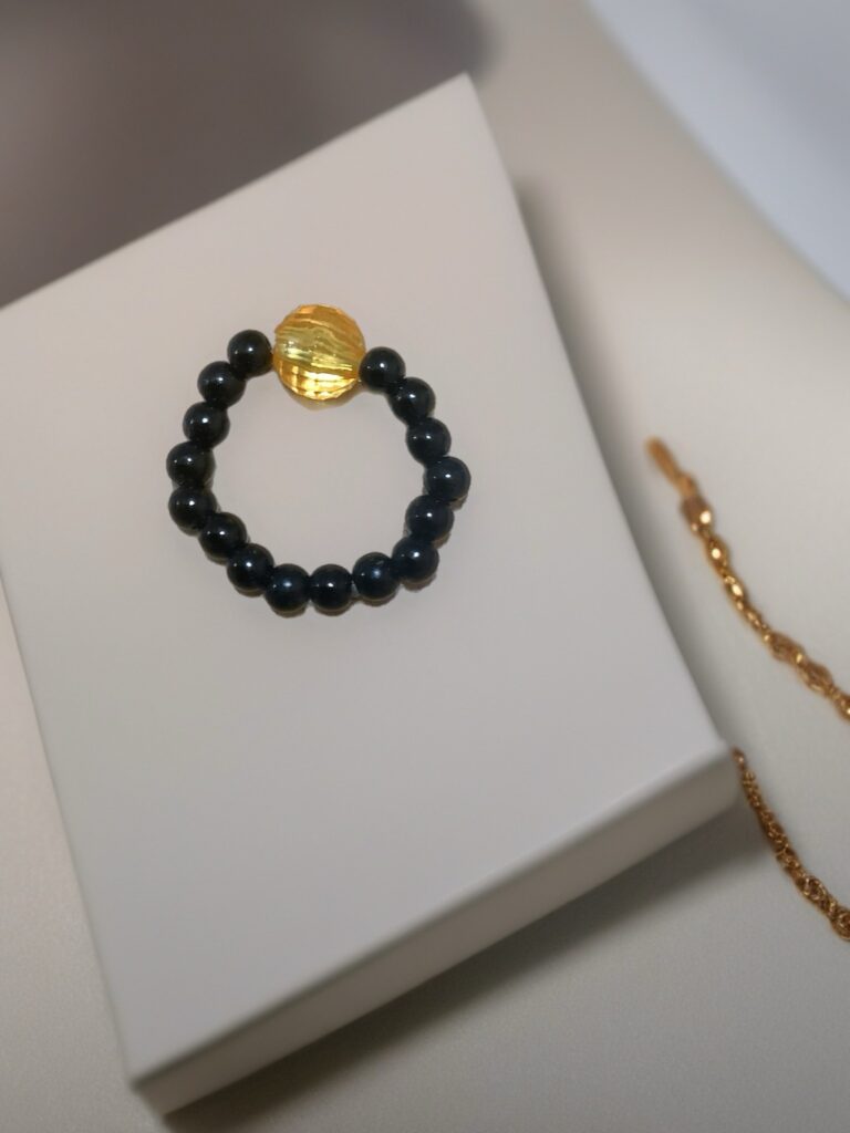 Golden Eclipse Ring