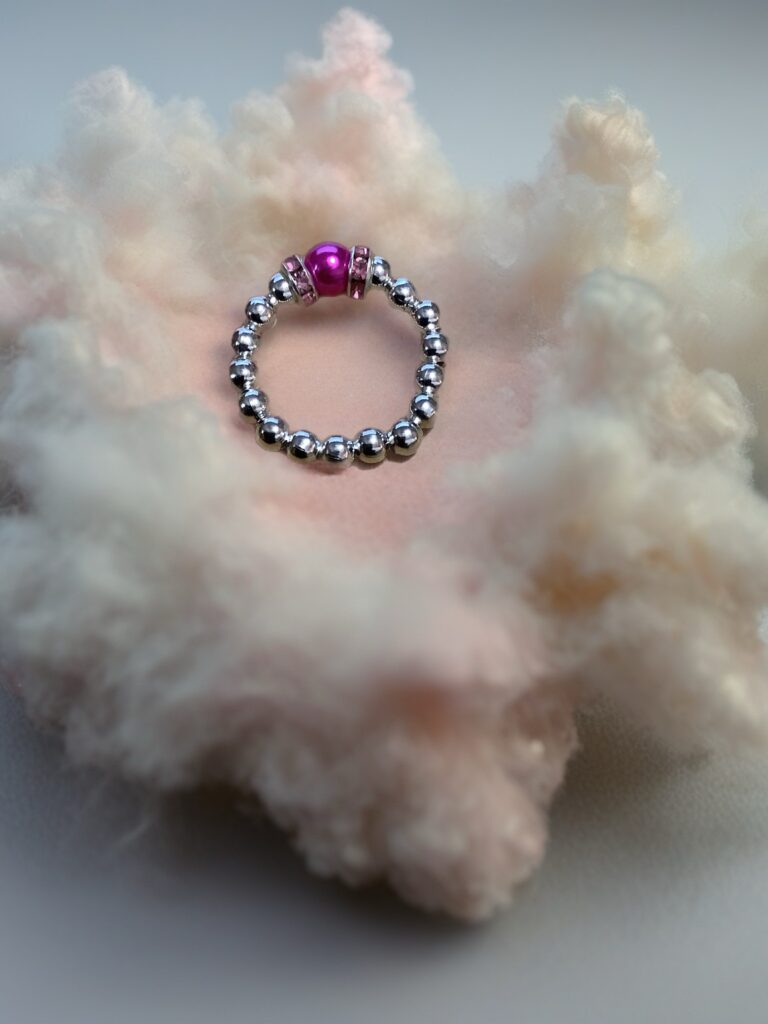 Pink Halo Ring